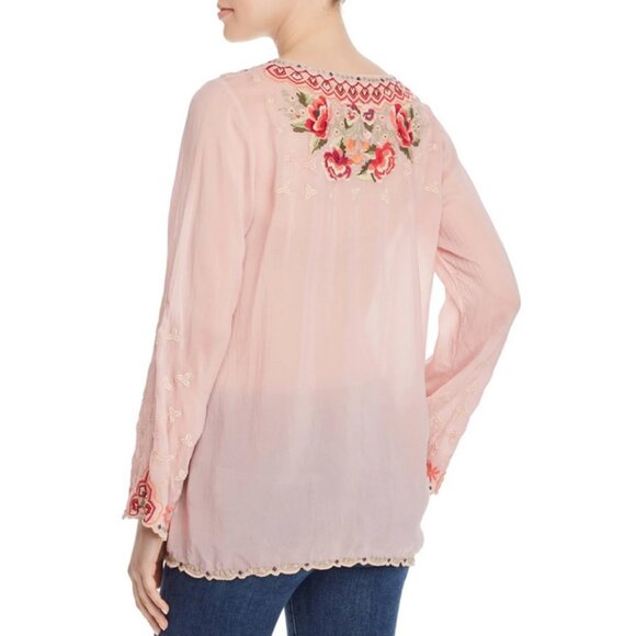 Johnny Was Cristabella Embroidered Blouse - Picture 2 of 16